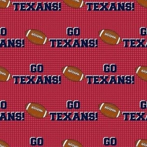 Medium Scale Team Spirit Football Go Texans! in Houston Texans Battle Red