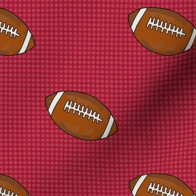 Large Scale Team Spirit Footballs in Houston Texans Battle Red