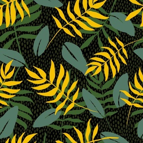 Moody Tropical Leaves