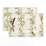 Scenes of Zen - Bamboo & Sparrows | on cream | 24