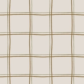 Grid Taupe Green