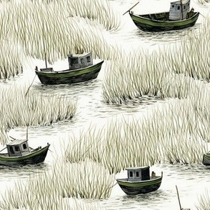 Boats in the reeds