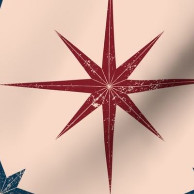 Distressed Star Tile  - Blush