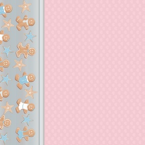Cute Gingerbread Border Print - 56” Fabrics