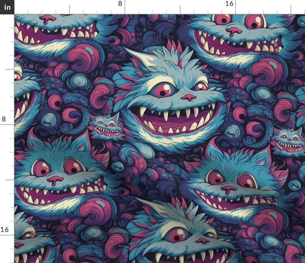 the many smiling faces of the cheshire cat