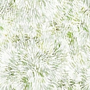 Abstract Watercolor  Splash - Small Scale - Moss Green Sage Green Leaves Paint Fireworks Brush Strokes