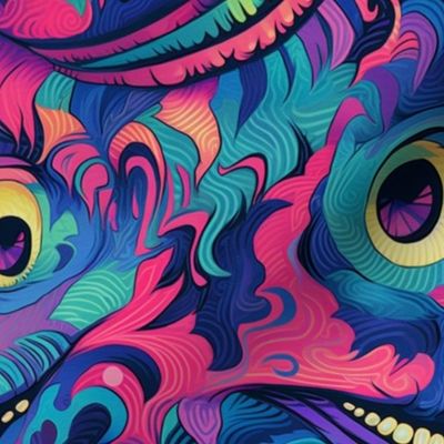 psychedelic cheshire cat is groovy