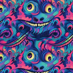 psychedelic cheshire cat is groovy