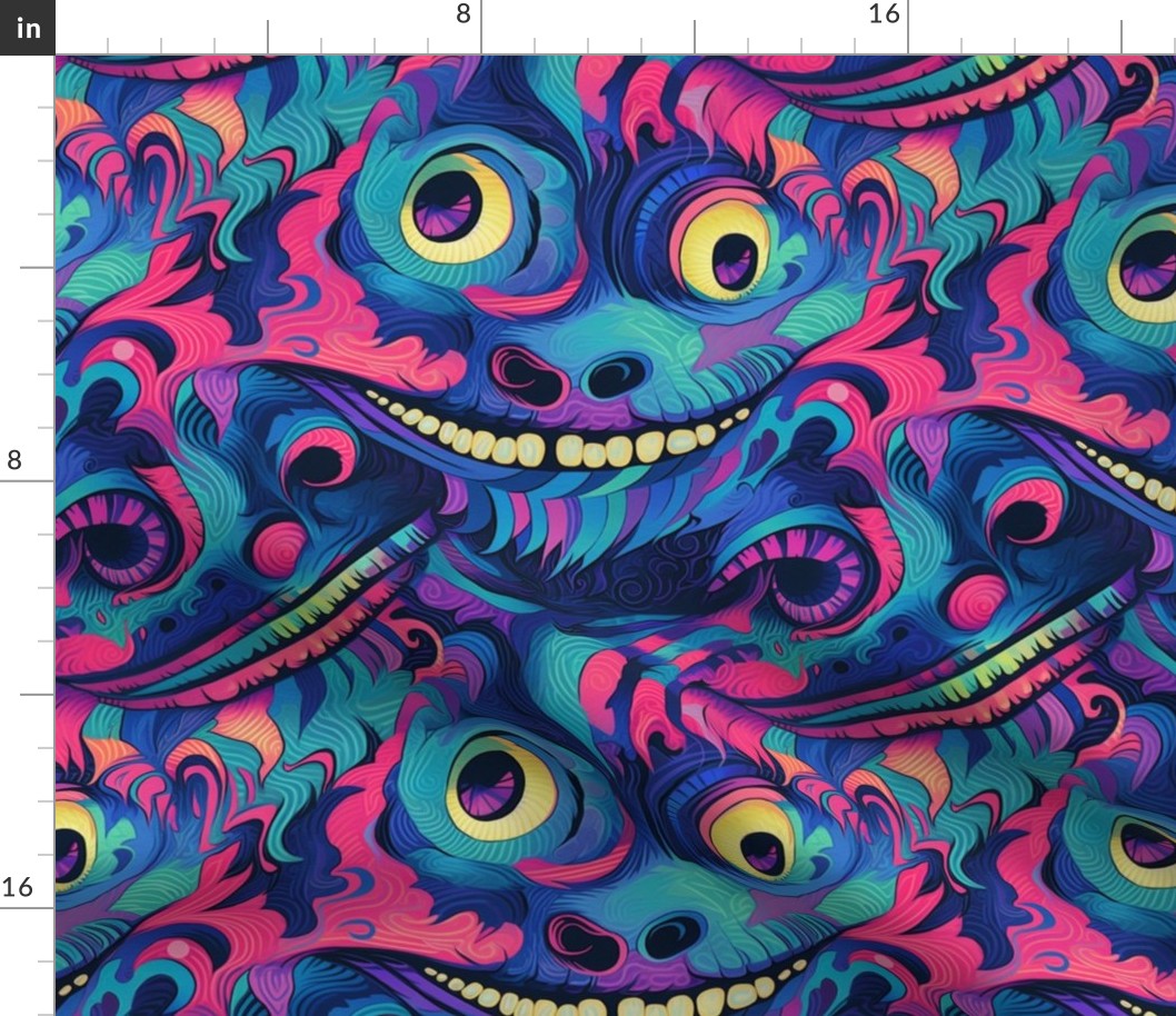 psychedelic cheshire cat is groovy