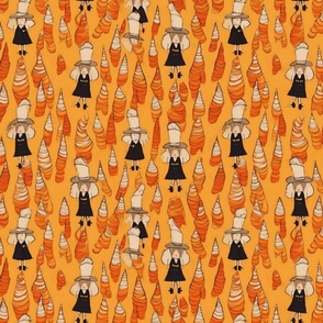 witch in the candy corn forest