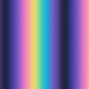  Bright 80s Dark Electric Rainbow Ombré Stripes - Medium Scale - Vertical Ombre Bold Bright Gradient