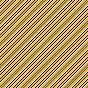 Bigger Scale Team Spirit NHL Hockey Diagonal Stripes in Boston Bruins Yellow Gold and Black