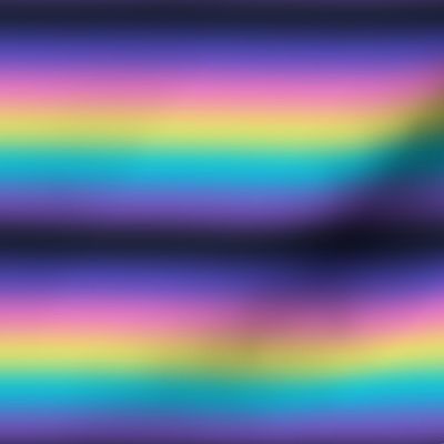  Bright 80s Dark Electric Rainbow Ombré Stripes - Ditsy Scale - Horizontal  Ombre Bold Bright Gradient