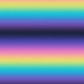  Bright 80s Dark Electric Rainbow Ombré Stripes - Medium Scale - Horizontal  Ombre Bold Bright Gradient
