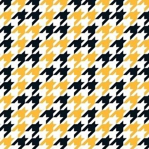 Small Scale Team Spirit NHL Hockey Houndstooth in Boston Bruins Yellow Gold and Black