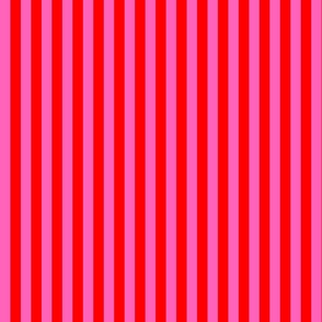 Pink and red skinny stripe
