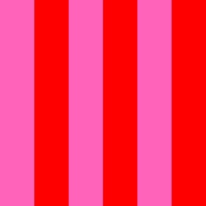 Pink and red stripe medium