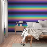  Bright 80s Dark Electric Rainbow Ombré Stripes - Large Scale - Horizontal  Ombre Bold Bright Gradient
