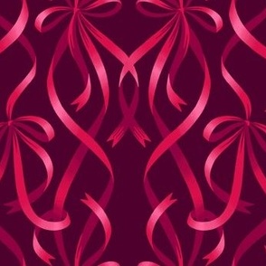 Entwined Ribbons - Raspberry