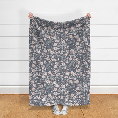 Stella Flora Vintage Light Blueish gray LARGE