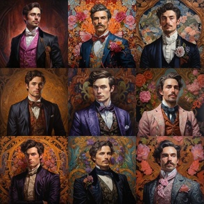 Handsome Hunks of the Victorian Era  by   Bada Bling Designs Ltd