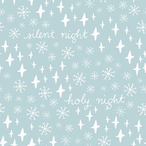 Silent Night Flurry Ice Blue