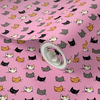 Scattered Kitties - Pink