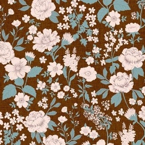 Stella Flora Vintage Brown Sienna Sage green MEDIUM