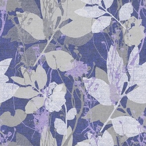 Botanical design blue