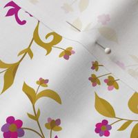 Ditsy Floral Bijou on White