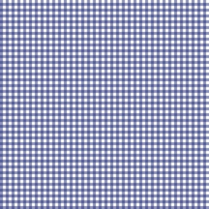 1/4 in - Gingham check - royal navy blue on white