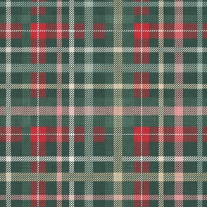 plaid - dark sage green