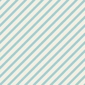 Diagonal Stripe Pattern in Baby Blue and Ivory