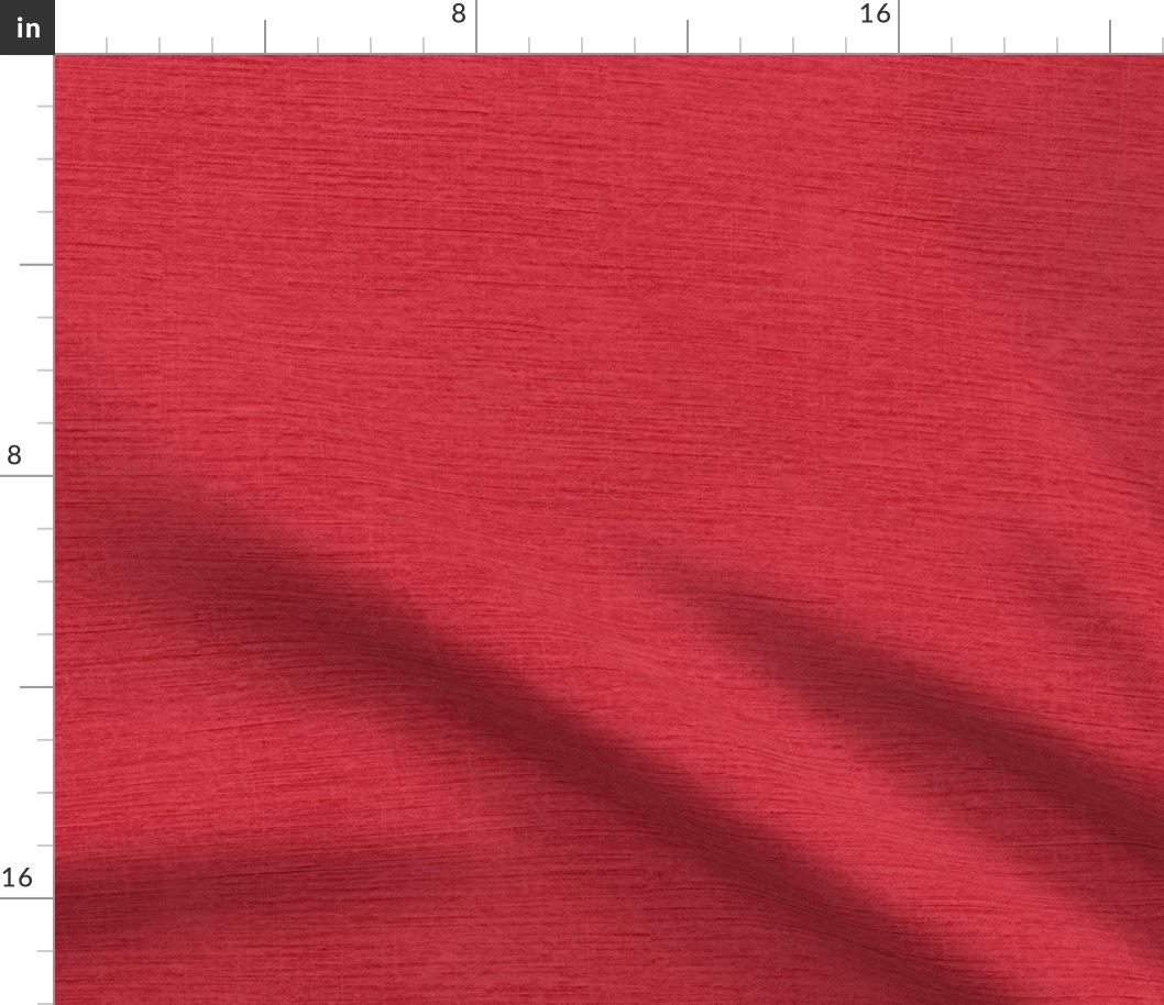 red / watermelon red 003 with fine linen texture - solid color with texture