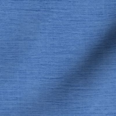 Blue  / sky blue / cornflower 003 with fine linen texture - solid color with texture