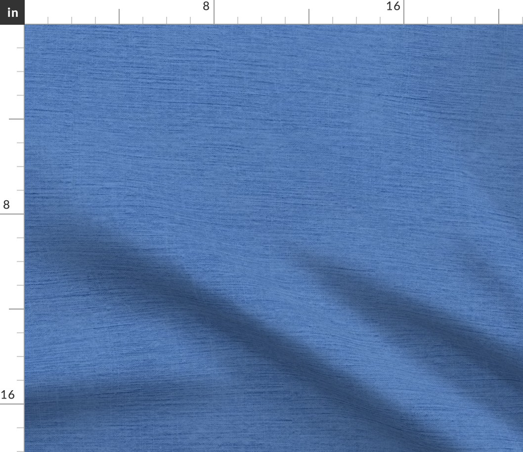 Blue  / sky blue / cornflower 003 with fine linen texture - solid color with texture