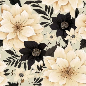 Floral Yellow Black - Floriography