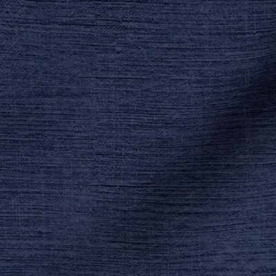 Blue  / navy blue / midnight 001 with fine linen texture - solid color with texture