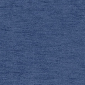 Blue  / denim blue 002 with fine linen texture - solid color with texture