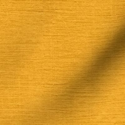 yellow  / saffron yellow / gold 001 with fine linen texture - solid color with texture