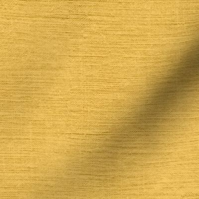 yellow  / saffron yellow / gold 002 with fine linen texture - solid color with texture