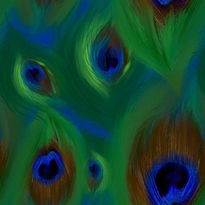 Peacock feathers,abstract art
