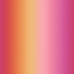 Bright Sunset Ombré Stripes - Medium Scale - Vertical Ombre Bold Gradient Persimmon Orange Pink