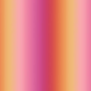 Bright Sunset Ombré Stripes - Ditsy Scale - Vertical Ombre Bold Gradient Persimmon Orange Pink