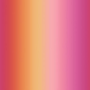 Bright Sunset Ombré Stripes - Small Scale - Vertical Ombre Bold Gradient Persimmon Orange Pink