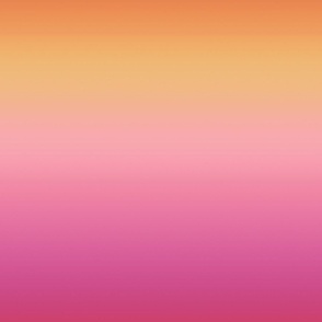 Bright Sunset Ombré Stripes - Large Scale - Horizontal Ombre Bold Gradient Persimmon Orange Pink