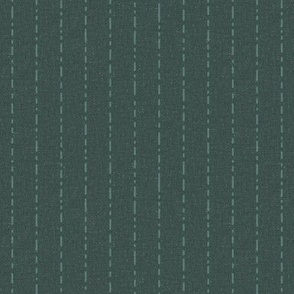 Vertical Broken Stripes - Lake Life Collection (Deep Lake Green)