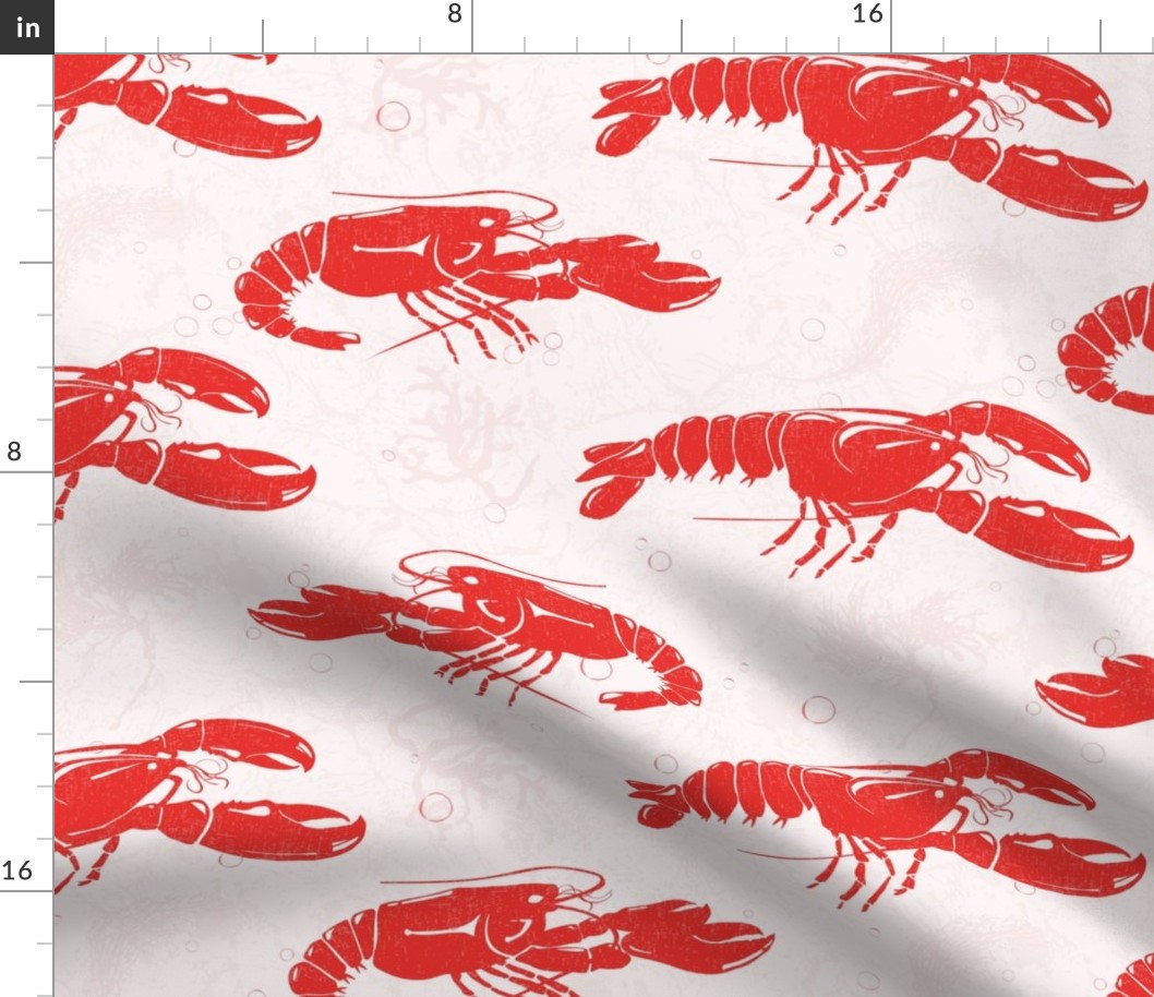 Red Lobsters  and Seaweed 
