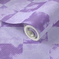 Halftone Tie Dye Checkerboard Purple Lilac