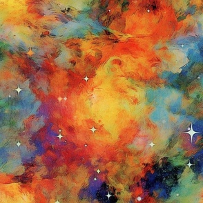 Upsized Monet Nebula abstract